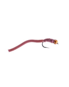 Fario Tungsten Brown Squirmy Worm Barbless - Angling Active