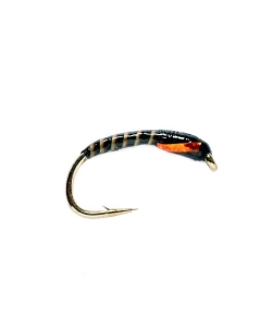 Fulling Mill Crank Shank Black - Trout Flies