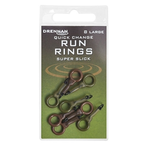 Drennan Quick Change Run Rings - Coarse Fishing Rig Components