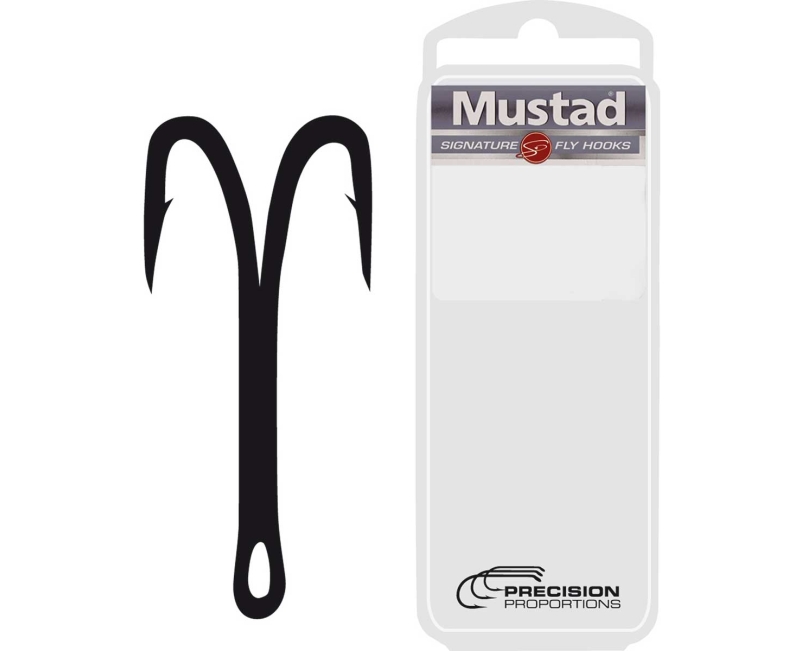 Mustad DL71UBLN Double Salmon Hook Mustad DL71UBLN Double Salmon Hook