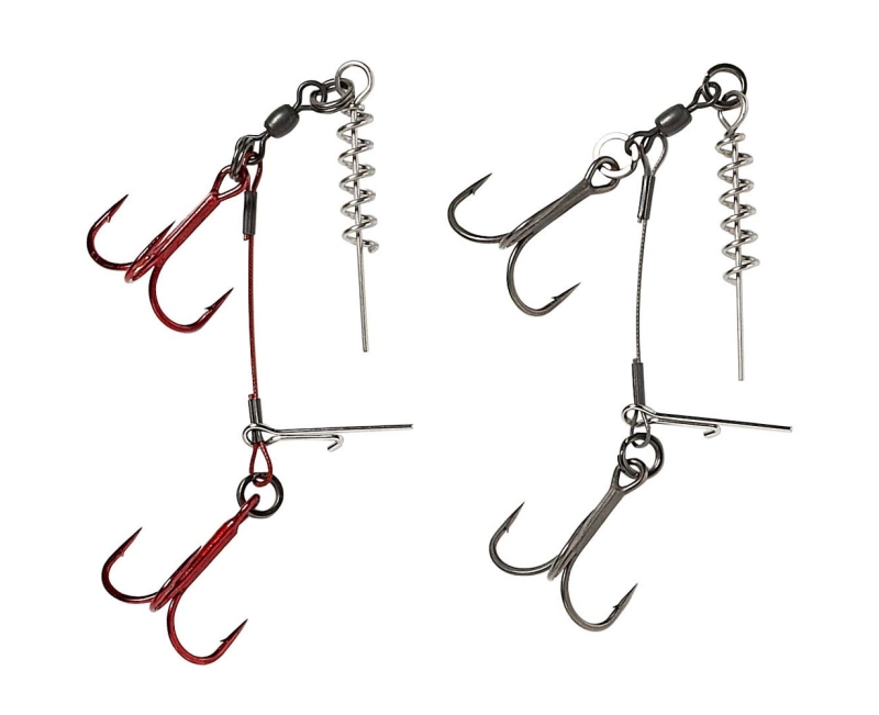 Savage Gear Carbon 49 Corkscrew Stingers - Soft Lure Wire Traces