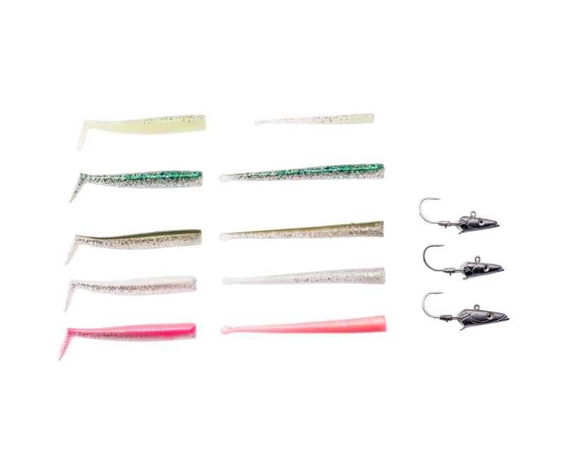 Savage Gear Sandeel Kit - Soft Baits Lures Jigheads