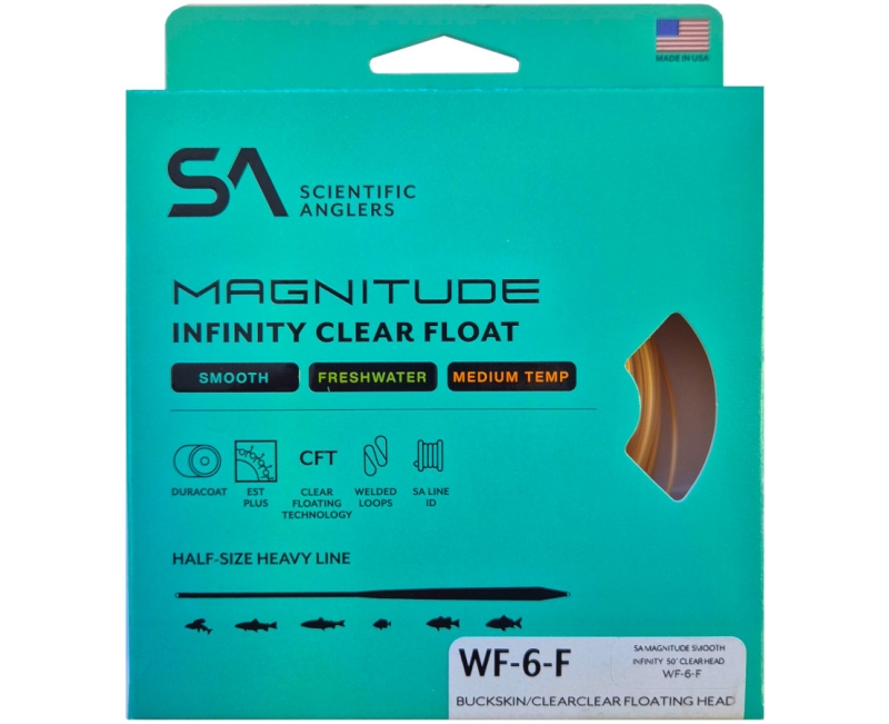 Scientific Anglers Magnitude Smooth Infinity Clear Head Fly Line - Angling Active